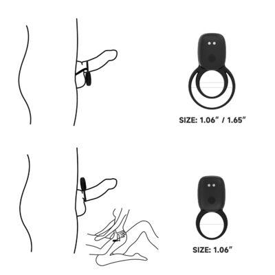 Rechargeable Multiple Function Silicone Penis Ring Adult Sex Toys For Couples
