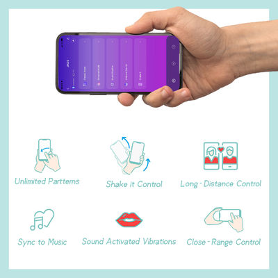 Bluetooth Egg Style Bullet Vibrator Stimulator APP Remote Control