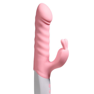 Thrusting G Spot Rabbit Vibrator , Waterproof Clitoral Stimulator Massager