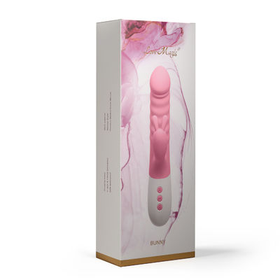 Silicone Magnetic Rechargeable Thrusting Dildo Massager With 10 Vibrating Modes