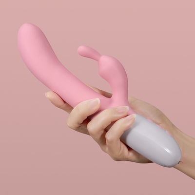 Triple Vibrating Rabbit Massager , Rechargeable Heating Sex Toy