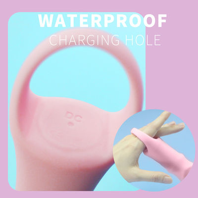 Handheld Full Silicone Sex Toy IPX7 Penis G Spot Dildo Vibrator With 5 Speed