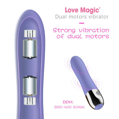 Personal magic sex toy female vagina massager vibrator with two motors
